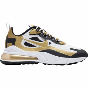  ナイキ メンズ エアマックス２７０ Nike Air Max 270 React スニーカー White/Metallic Gold/Black