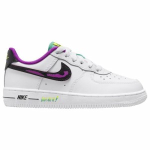 ナイキ キッズ ジュニア スニーカー Nike Air Force 1 LV8 PS - White/Black/Vivid Purple