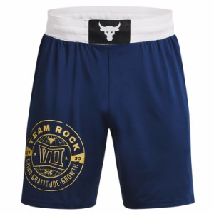 即納 アンダーアーマー プロジェクトロック ボクサーパンツ ショーツ Under Armour Men's Project Rock Boxing Shorts - Academy/White