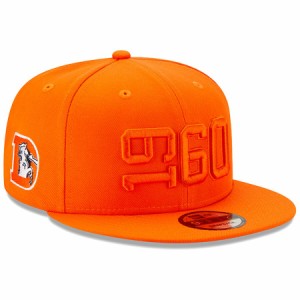 即納 ニューエラ メンズ キャップ "Denver Broncos" New Era 2019 NFL Sideline Color Rush Historic 9FIFTY Adjustable Snapback Hat - 