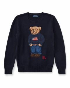 即納 ポロ ラルフローレン ボーイズ/キッズ Polo Ralph Lauren Polo Bear Cotton Sweater セーター HUNTER NAVY