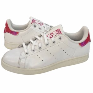 即納 アディダス オリジナルス キッズ/レディース adidas Originals Stan Smith J スニーカーWhite/Bold Pink スタンスミス