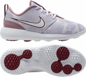 即納 ナイキ レディース Nike 2020 Roshe G Golf Shoes ゴルフシューズ GRAPE/WHITE/VILLAIN RED