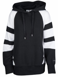 即納 アディダス オリジナルス レディース パーカー 長袖 adidas Originals Equipment Hoodie - Black/White 黒 ブラック 白 ホワイト  