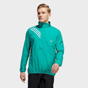 即納 アディダス メンズ ランニングジャケット ウィンドブレーカー adidas Run It Anorak 3-Stripes Running Jacket - Glory Green 