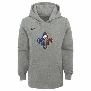 ナイキ キッズ パーカー "New Orleans Pelicans" ペリカンズ Nike Youth 2019/20 City Edition Club Pullover Hoodie フーディー Gray