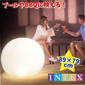 INTEX(インテックス) フローティング ライト LEDフローティンググローブライト 89×79cm アウトドア アウトドアチェア ライト LEDライト 
