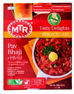 レトルトカレー MTR パヴバジ 300g×20袋  Pav Bhaji じゃがいもと野菜のドライカレー ハラール ベジタリアンカレー