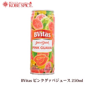 BVitas ピンクグァバジュース 250ml×6本 常温便  Pink Guava Juice グァバ,飲料,缶,ジュース,神戸スパイス