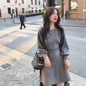 韓国 ファッション レディース 春 春新作 ワンピース 冬 春 夏 秋 バックシャンワンピース バックシャンニット 春服 レディース ワンピーの通販はau Pay マーケット ふくふくの木 商品ロットナンバー