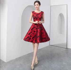 ドレス ワンピース ミニ丈 ノースリーブ 赤 黒 代 上品 きれいめ エレガント 春夏 結婚式 お呼ばれ A603の通販はau Pay マーケット おひさまブランケット