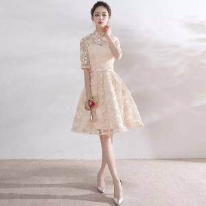 レース ワンピース シャンパン ゴールドの通販 Au Pay マーケット