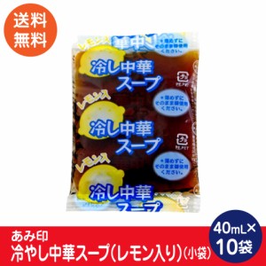 冷やし中華スープ （レモン入り） （小袋）10袋 業務用 冷やし中華スープ 冷やし中華のたれ あみ印 ポスト投函便　送料無料