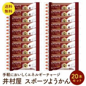 井村屋 スポーツようかん ポケット 18g×20本セット  ミニ スティック 羊羹 羊かん ようかん　ポスト投函便