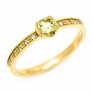 リング 指輪 レディース K18 ゴールド マリガーネット ダイヤモンド 「polarita」 18K 18金 GOLD 1月誕生石