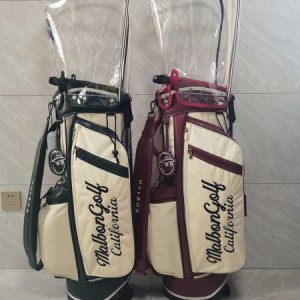 MALBON ゴルフバッグ Golf Bag 旅行バッグ 安定感 防水耐 摩耗性 練習用 ポケット付き キャディバッグ 軽量