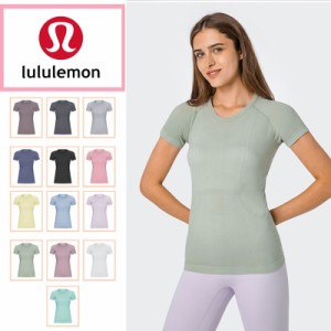 lululemon ルルレモン レディース ヨガウエア 半袖 トレーニング ウェア Tシャツ トップス 速乾し 通気 スポーツ ヨガ 女性   S2067