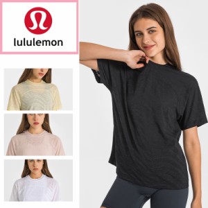 lululemon ルルレモン ヨガウエア 半袖 トレーニング ウェア Tシャツ トップス 速乾し 通気 スポーツ ヨガ レディース 女性 DS181