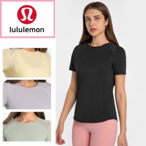 lululemon ルルレモン ヨガウエア 半袖 トレーニング ウェア Tシャツ トップス 速乾し 通気 スポーツ ヨガ レディース 女性