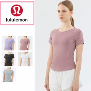 ルルレモン lululemon レディース ヨガウエア 半袖 Tシャツトレーニング ウェア トップス 速乾し 通気 スポーツ ヨガ 女性 五色選択　DS-