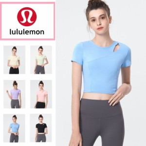 lululemon ルルレモン ヨガウエア 半袖 Tシャツ トレーニング ウェア トップス 速乾し 通気 スポーツ ヨガ レディース 女性