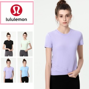 lululemon ルルレモン レディース 女性 ヨガウエア 半袖 Tシャツ トレーニング ウェア トップス 速乾し 通気 スポーツ ヨガ