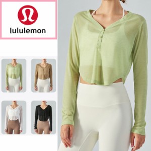 ルルレモン lululemon ヨガウェア 速乾性 トップスタイト ヨガ 長袖 レディース テニスウェア スポーツウェア 女性　DSL370