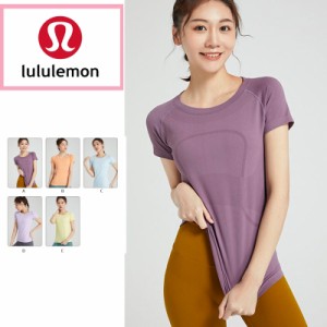 ルルレモン lululemon レディース ヨガウエア 半袖 トレーニング ウェア Tシャツ トップス 速乾し 通気 スポーツ ヨガ 女性 T3053