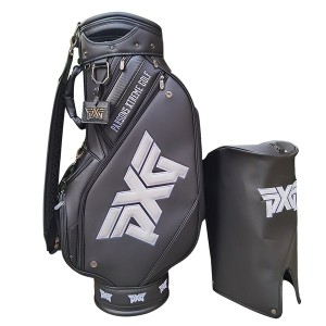 PXG ゴルフバッグ Golf Bag キャディバッグ キャディバッグ 安定感抜群 防水耐摩耗性 スポーツゴルフバッグ クラブケース 9.5型 ブラック