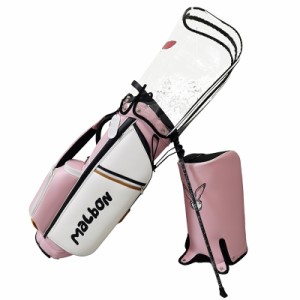 MALBON ゴルフバッグ キャディーバッグ スタンドゴルフバッグ Golf Bag 防水 旅行バッグ 安定感 防水耐摩耗性 撥水性 9型 PUレーザー 可