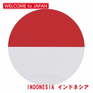 国旗コースター ワールドフラッグコースター インドネシア INDONESIA メール便対応