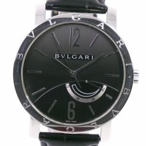 BVLGARI ブルガリ ブルガリブルガリ BB41SL SS 手巻き パワーリザーブ 黒文字盤 腕時計 メンズ