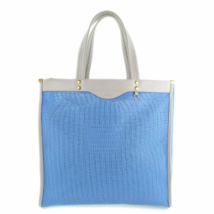 Anya Hindmarch アニヤ・ハインドマーチ カーフ 水色 トートバッグ レディース 【中古】