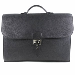 HERMES エルメス サックアデペッシュ38 トゴ 黒 ビジネスバッグ メンズ 【中古】 ランクA