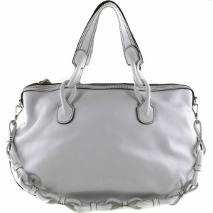 LOEWE ロエベ 2WAYバック カーフ 白 ショルダーバッグ レディース 【中古】 ランクA-