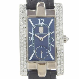 ハリーウィンストン HARRY WINSTON アヴェニュー K18WG デイト クォーツ メンズ 美品 _733905