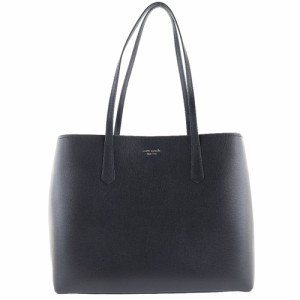 Kate Spade ケイトスペード レザー 黒 トートバッグ レディース 【中古】 ランクA+