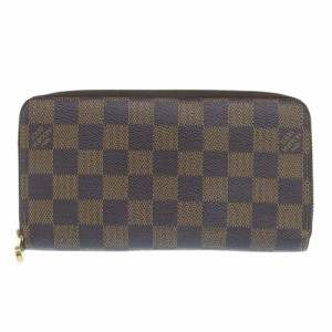 LOUIS VUITTON ルイ・ヴィトン ジッピー・ウォレット N41661 ダミエキャンバス 茶 長財布