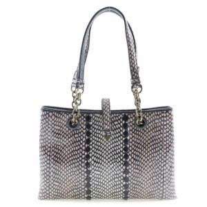 BOTTEGAVENETA ボッテガヴェネタ パイソン 茶/ピンク ハンドバッグ レディース 【中古】