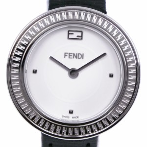 FENDI フェンディ マイウェイ 35000S SS 黒 クオーツ アナログ表示 白文字盤 腕時計