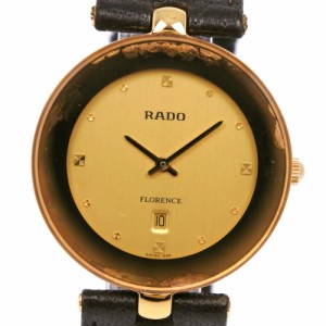 RADO ラドー フローレンス 160.3677.2 金メッキ 茶 クオーツ アナログ表示 ゴールド文字盤