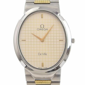 OMEGA オメガ デビル/デヴィル SS シルバー/ゴールド クオーツ シルバー文字盤 腕時計