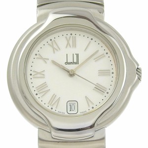 Dunhill ダンヒル ミレニアム 8001 SS シルバー クオーツ アナログ表示 白文字盤 腕時計