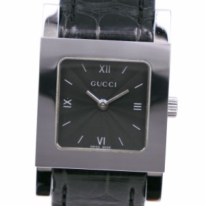 GUCCI グッチ 7900L.1 SS 黒 クオーツ アナログ表示 黒文字盤 腕時計 レディース 【中古】