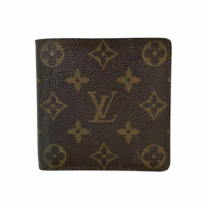 LOUIS VUITTON ルイ・ヴィトン ポルトフォイユ・マルコ M61675 モノグラムキャンバス 茶