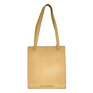 CHANEL シャネル ロゴ レザー ショルダーバッグ レディース 【中古】