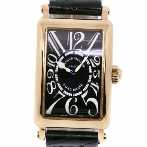 FRANCK MULLER フランクミュラー ロングアイランド 802QZ K18イエローゴールド 黒 クオーツ