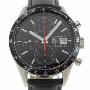 TAG HEUER タグホイヤー カレラ CV201AK-0 SS 自動巻き クロノグラフ 黒文字盤 腕時計 メンズ