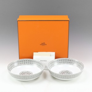 HERMES エルメス モザイク ヴァンキャトル プラチナ 食器 _ 【中古】