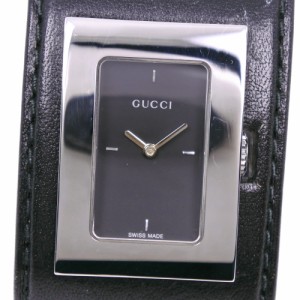 GUCCI グッチ バングルウォッチ 7800L SS 黒 クオーツ アナログ表示 黒文字盤 腕時計